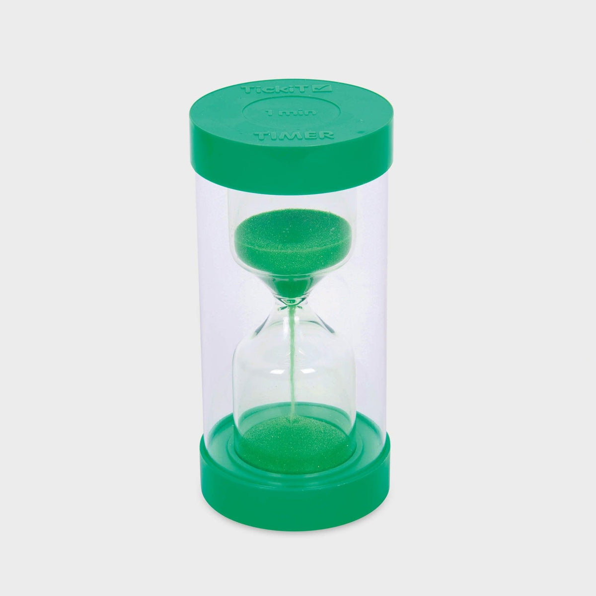 TickiT ColourBright Sablier 1 Minute | Vert, 15 Cm | Plastique Incassable | Pour Jeux, école, Cuisine, Gestion Du Temps | Enfant 3+