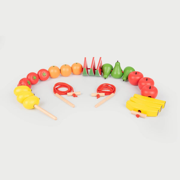tickit Wooden Lacing Fruits - 24 Pieces
