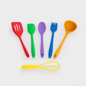 tickit Rainbow Silicone Utensils -