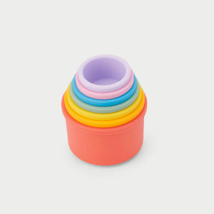 tickit SiliSoft® Round Stacking Cups (Rainbow) -