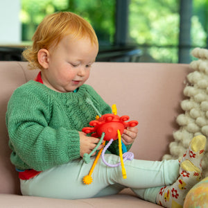 tickit SiliSoft® Zip Pull Toy (Rainbow) -