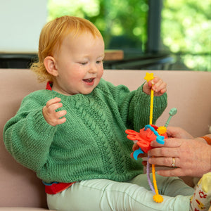 tickit SiliSoft® Zip Pull Toy (Rainbow) -