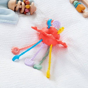 tickit SiliSoft® Zip Pull Toy (Rainbow) -
