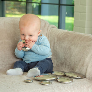 tickit Sensory Reflective Silver Buttons -   