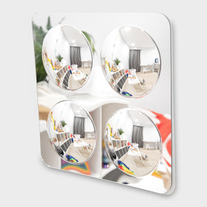 tickit Large 4-Domed Acrylic Mirror Panel -
