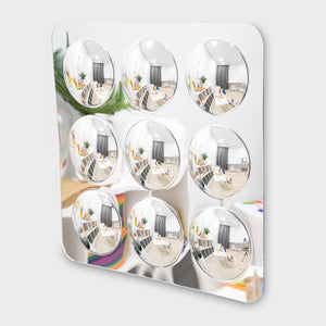 tickit Large 9-Domed Acrylic Mirror Panel -