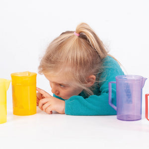 tickit Translucent Colour Buckets, Funnels & Jugs Set -   
