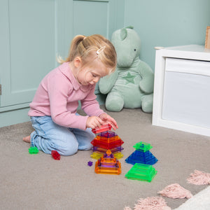 tickit Translucent Colour Pyramid Builder - Pack of 30 -