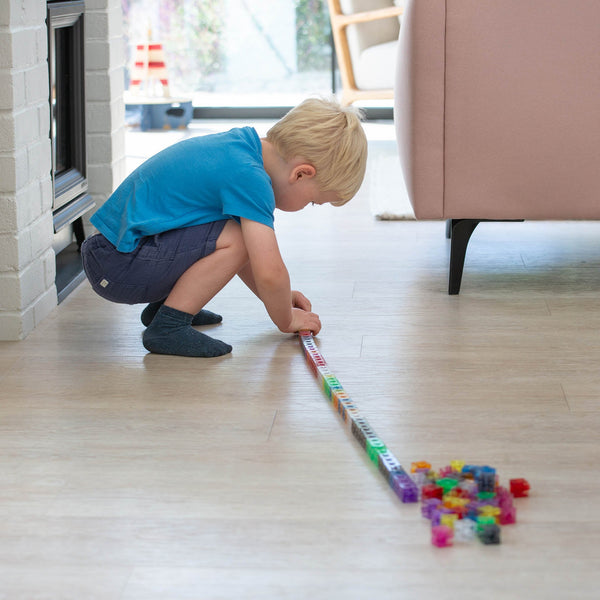 tickit Translucent Colour Linking Cubes -