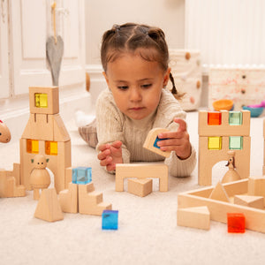 tickit Wooden Building Gem Blocks -   