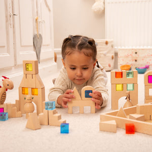 tickit Wooden Building Gem Blocks -   