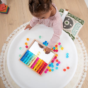 tickit Gem Circle Mirror Tray -