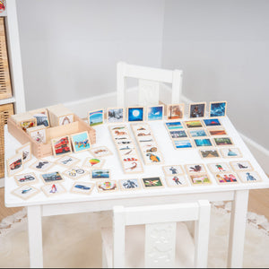 tickit Fichas de historias de madera -