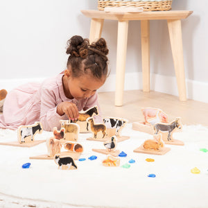 tickit Wooden Domestic Animal Blocks -   