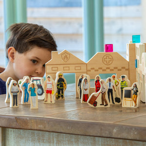tickit Wooden People Who Help Us Blocks -
