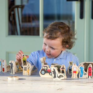 tickit Wooden People Who Help Us Blocks -