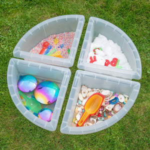 tickit Discovery Clear Quadrant Trays -