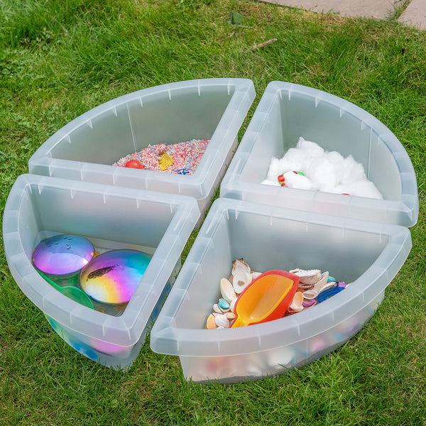 tickit Discovery Clear Quadrant Trays -