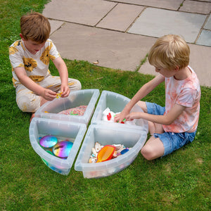 tickit Discovery Clear Quadrant Trays -