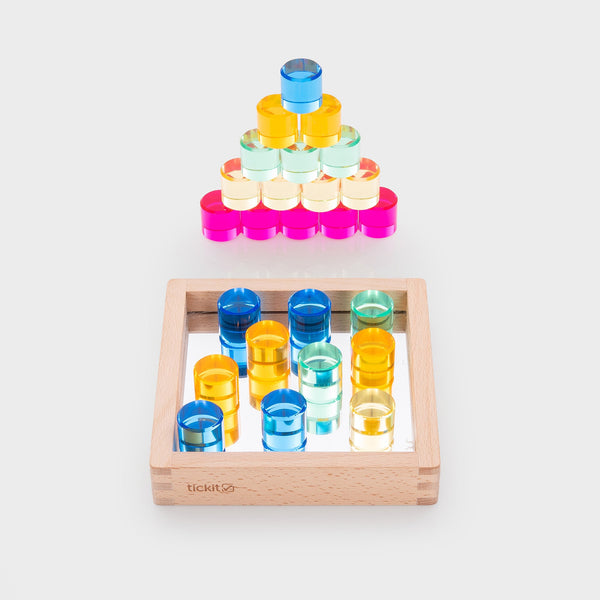 tickit Gem Circle Mirror Tray -