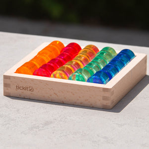 tickit Gem Circle Mirror Tray -