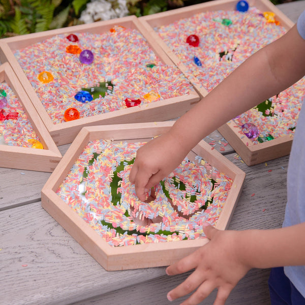 tickit Wooden Shape Mirror Tray -