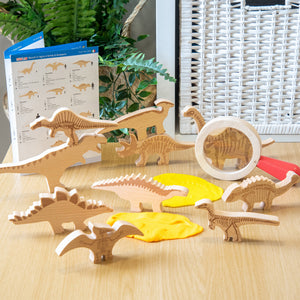 tickit træ-dinosaurklodser -   