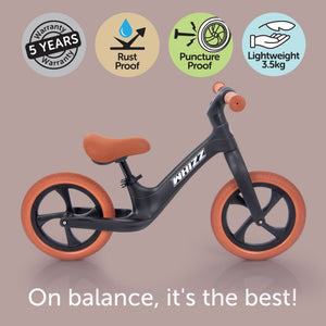 tickit Whizz-løbecykel - sort -