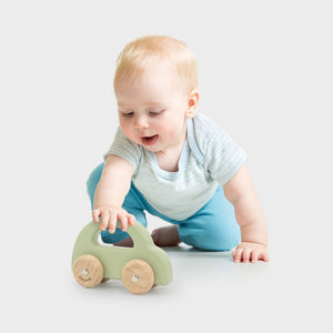 tickit Coche de madera verde -   
