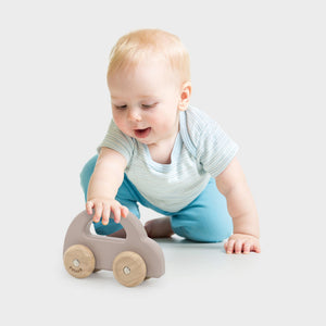 tickit Coche de madera marrón claro -   