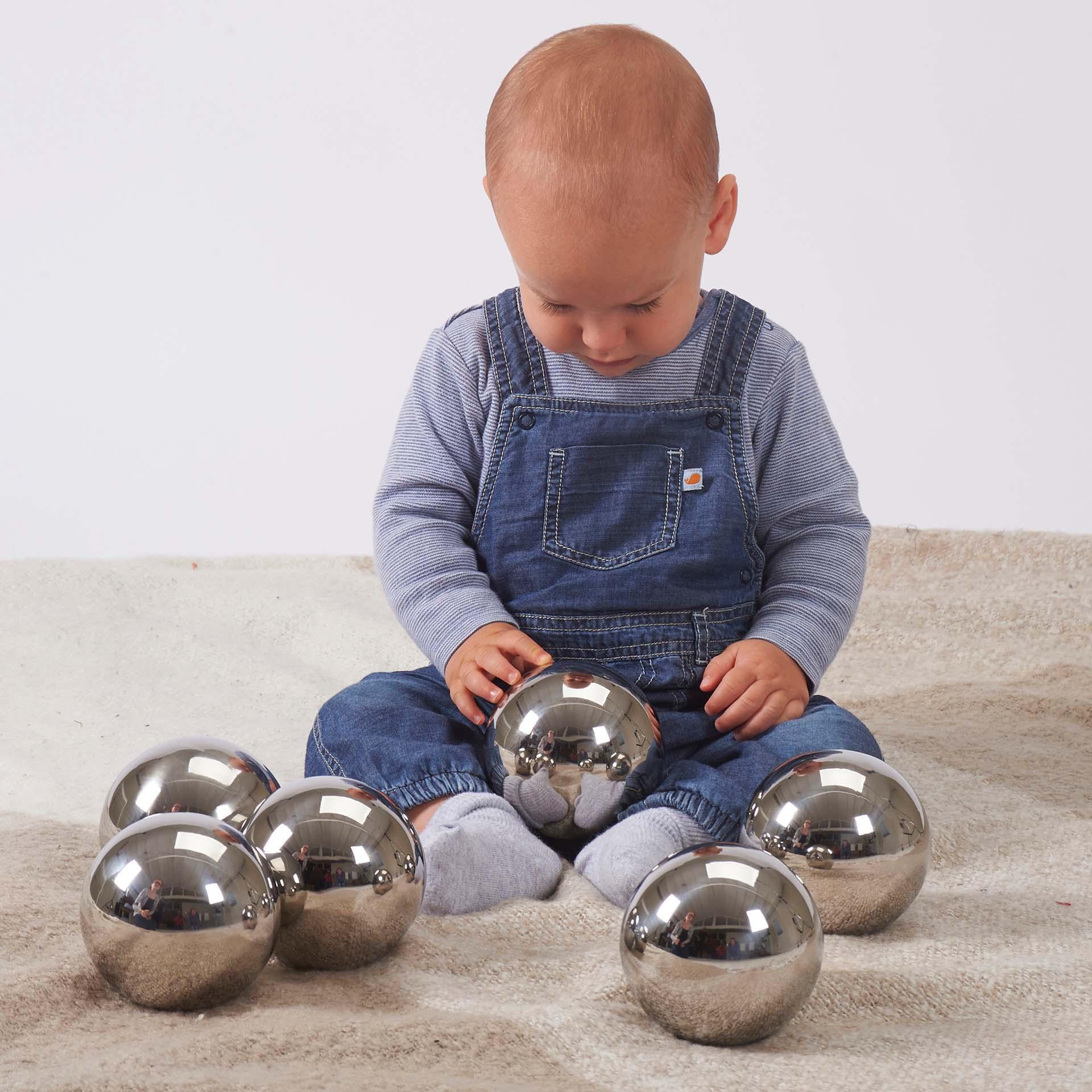 TickiT 72201 Sensory Reflective Silver Balls