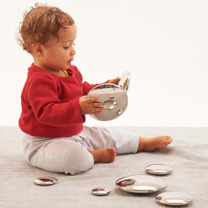 tickit Sensory Reflective Silver Buttons -   