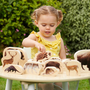 tickit Wooden Forest Animal Blocks -   