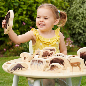 tickit Wooden Forest Animal Blocks -   