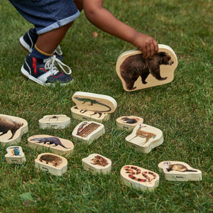 tickit Wooden Forest Animal Blocks -   