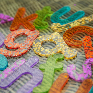 tickit Rainbow Glitter Letters -   