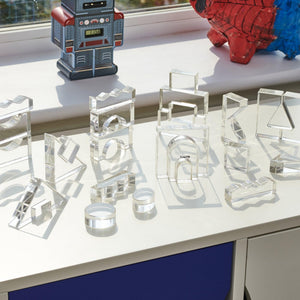 tickit Clear Crystal Block Set -   