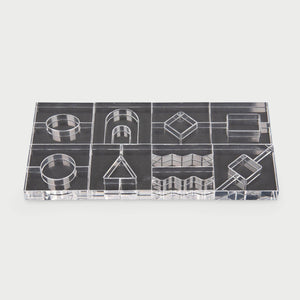 tickit Clear Crystal Block Set -   