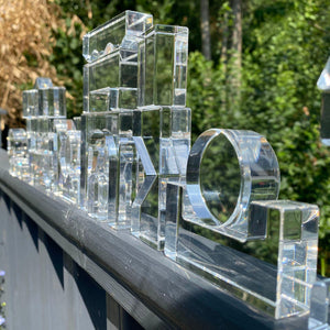 tickit Clear Crystal Block Set -   