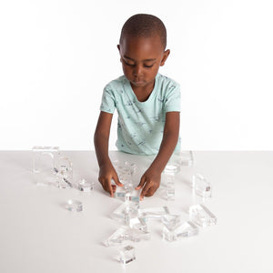 tickit Clear Crystal Block Set -   