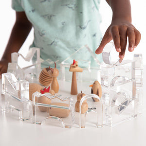 tickit Clear Crystal Block Set -   