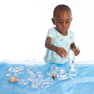 tickit Clear Crystal Block Set -   