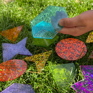 tickit Rainbow Glitter Shapes -   