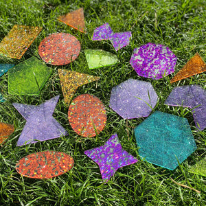 tickit Rainbow Glitter Shapes -   