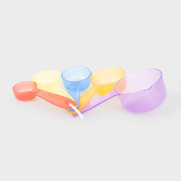 tickit Translucent Colour Measuring Cups - Pk5 -   