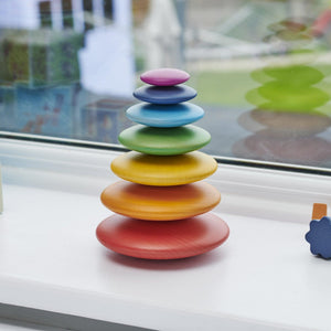 tickit Regenboog houten knopen -   