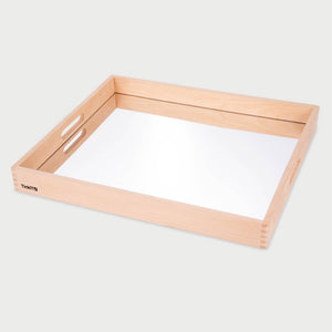 tickit Wooden Mirror Tray -   