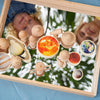 tickit Wooden Mirror Tray -   