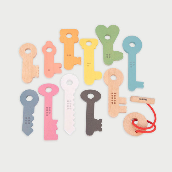 tickit Rainbow Wooden Keys -   