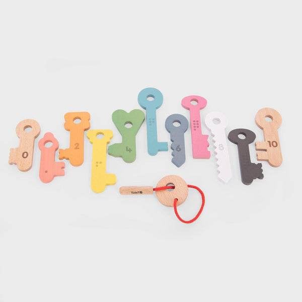 tickit Rainbow Wooden Keys -   